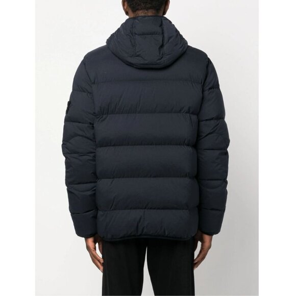NWT Stone Island Seamless Tunnel Down-TC hooded jacket in Navy size XL - Picture 3 of 16